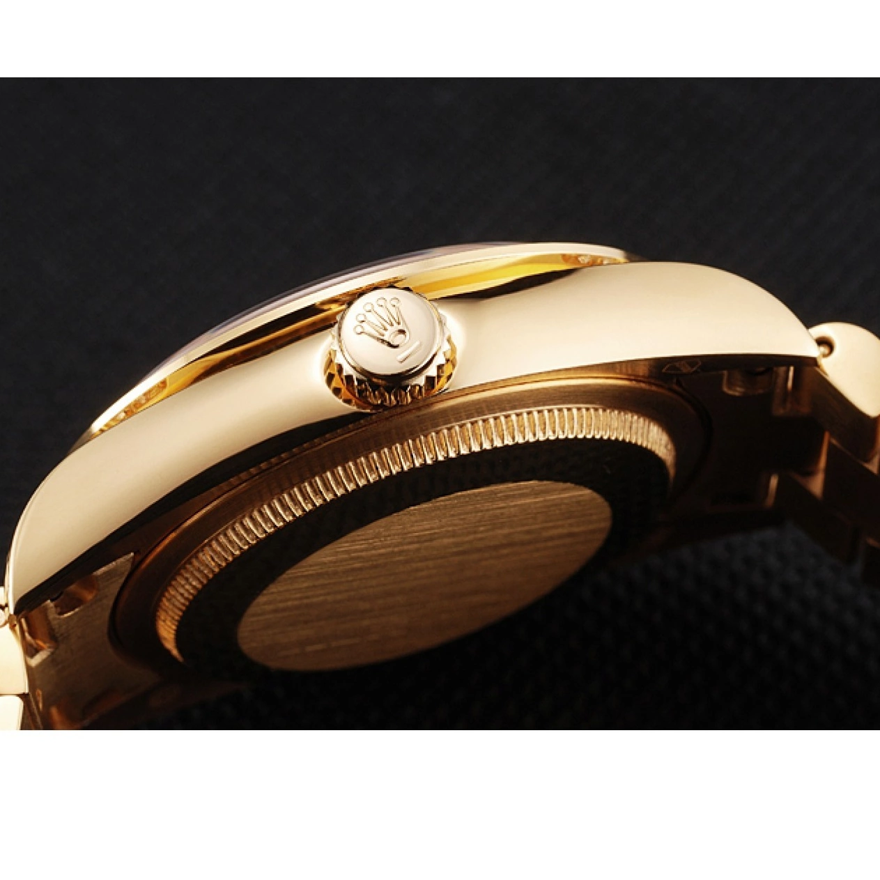 Aaa replica watch Day Yellow Diamond Swiss Gold Date Rolex Pave 0522